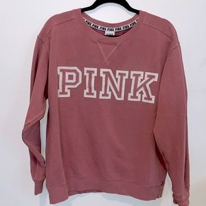 Victoria Secrets Pink Sweatshirt Large